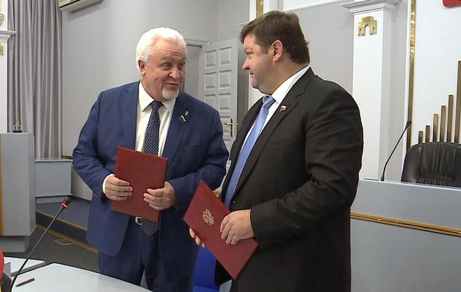 В Думе Ставрополья подписали соглашение о сотрудничестве с Тамбовской областью 