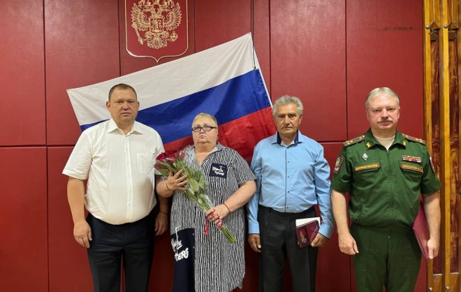 Ставропольского бойца наградили медалью «За заслуги перед Отечеством»