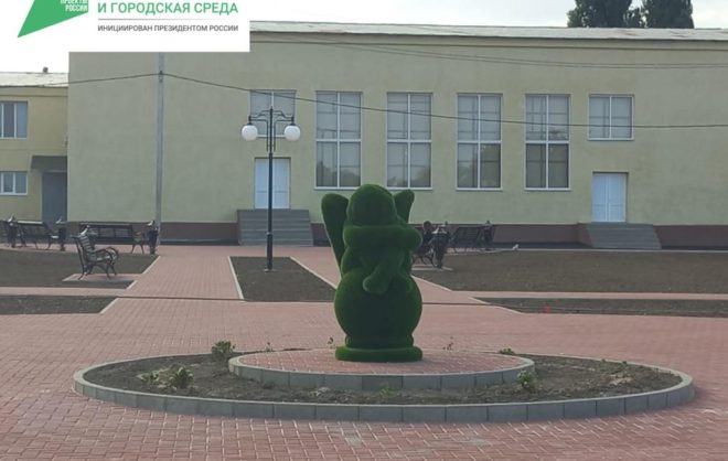 В селе Новоселицкого округа благоустроили сквер