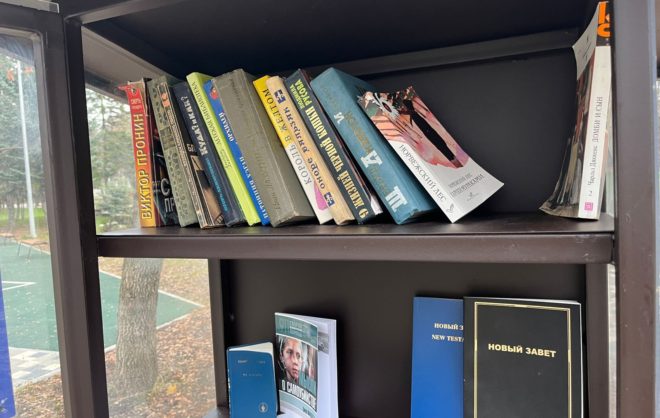 В станице Предгорного округа установили книжный обменник