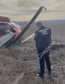 СКР проводит проверку на Ставрополье после жёсткой посадки вертолёта