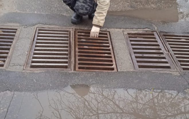 Разрушенную ливнёвку заменили на улице Красной в Ставрополе