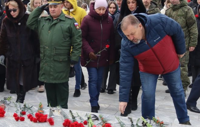 Годовщину освобождения от фашистов отметили в Советском округе