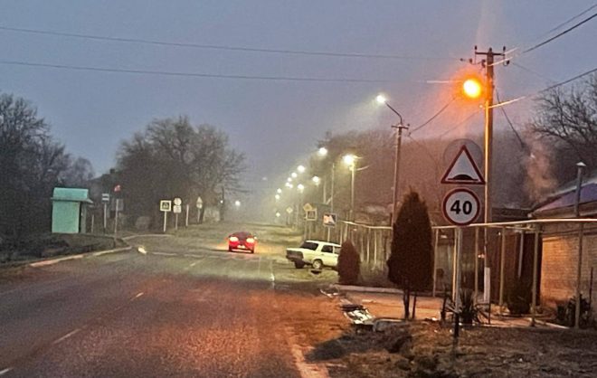 В станице Предгорного округа обновили уличное освещение