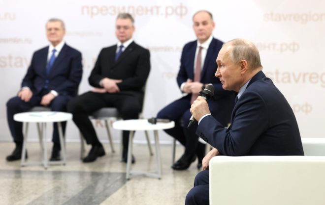 Президент РФ на Ставрополье провёл встречу с представителями АПК
