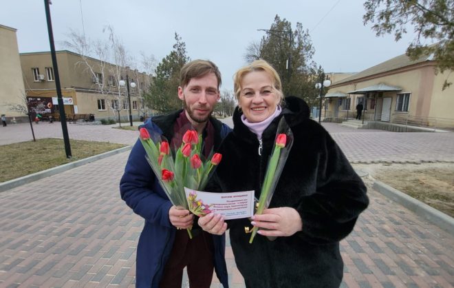 Молодёжную акцию к 8 Марта устроили в Арзгирском округе