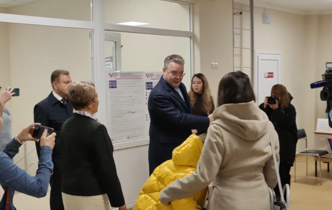 Губернатор Ставрополья проголосовал на выборах президента РФ