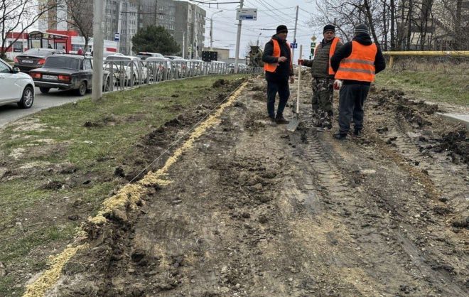 Ремонт тротуаров на улице Тухачевского стартовал в Ставрополе