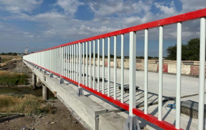 Ремонт моста через реку Ташлу в Труновском округе завершили на четверть