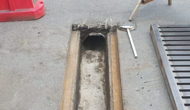 Ливнёвку ремонтируют на улице Бештаугорской в Минводах