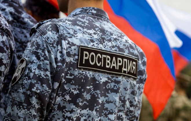 Присягу приняли у 40 бойцов Росгвардии в Пятигорске