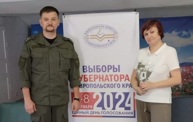 Многодетная казачья семья проголосовала в Ипатовском округе