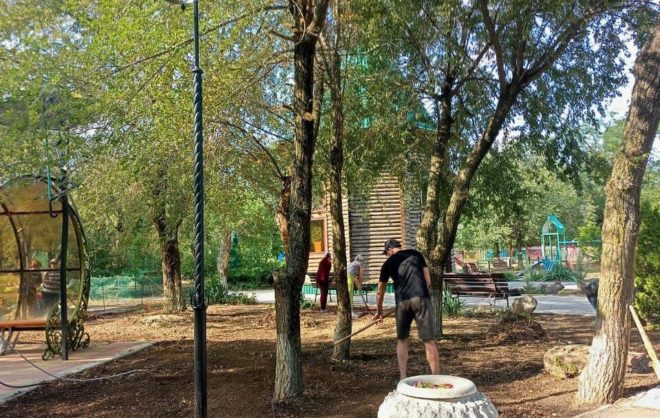 В селе Апанасенковского округа провели дополнительное уличное освещение