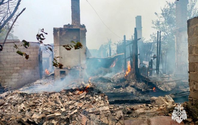 Жилой дом на 4 квартиры сгорел в селе Минераловодского округа