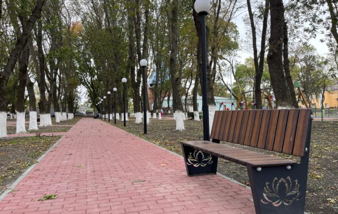 В селе Предгорного округа построили парковую территорию