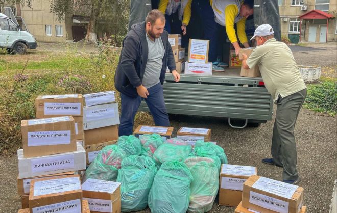 В Новоселицком округе собрали гумпомощь для белгородских и курских школьников