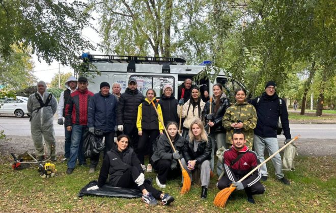 Массовую городскую уборку провели в Невинномысске