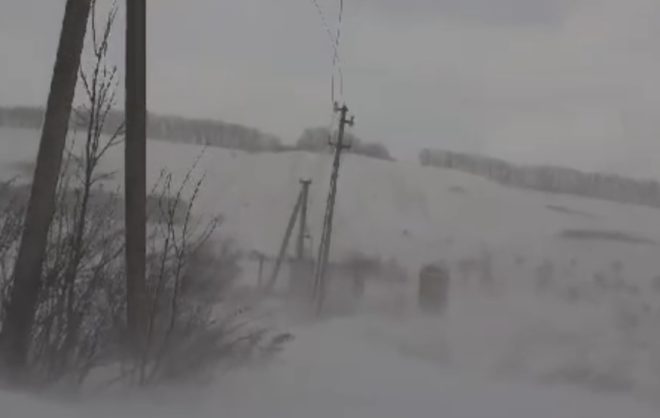 Света нет в части Предгорном округе из-за выпавшего снега