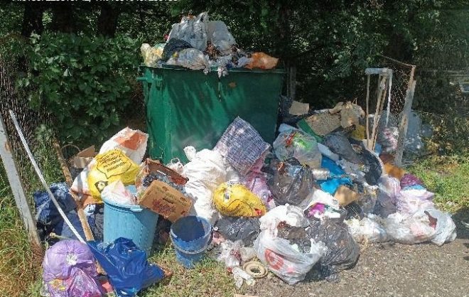 Регоператор в селе Арзгирского округа не вывозил мусор почти два месяца