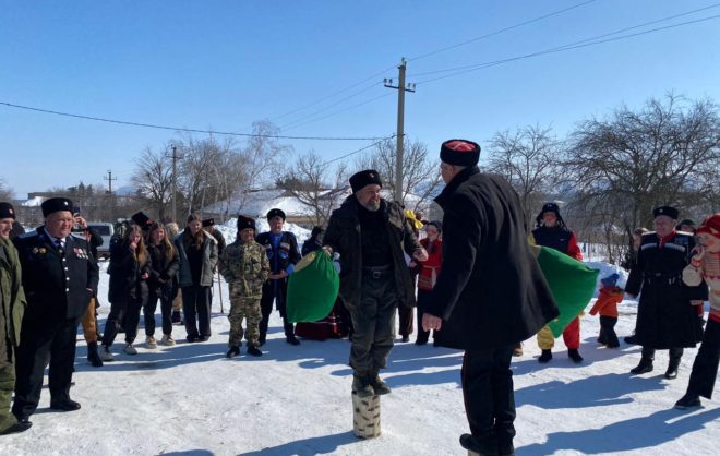 Казаки с размахом отметили проводы зимы в селе Александровского округа