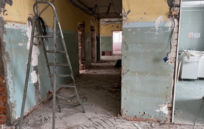 В районной поликлинике Благодарненского округа начались работы по капремонту