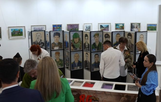Карту боёв ВОВ из песка закончили на Ставрополье
