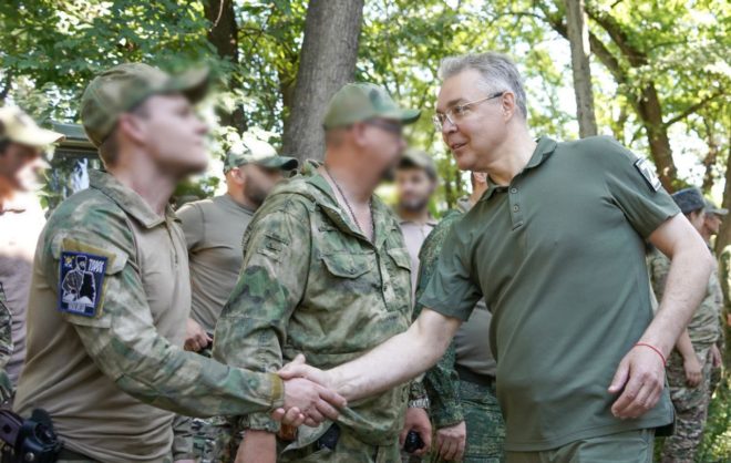 Губернатор Ставрополья встретился с бойцами СВО на передовой