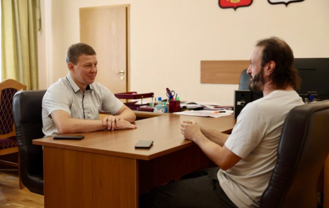 Глава Минспорта Ставрополья встретился с олимпийским призёром Ильёй Авербухом