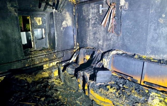 Летняя кухня сгорела в селе Советского округа из-за неисправного дегидратора