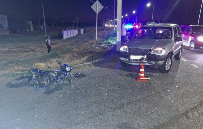 Два подростка на мотоцикле пострадали в ДТП в Советском округе