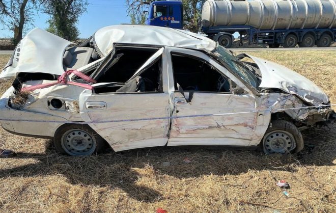 В Благодарненском округе три человека пострадали в аварии