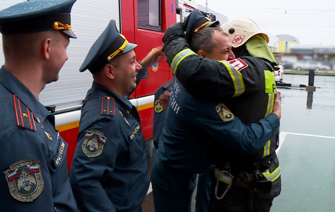 Пожарный из Ставрополя отправился на пенсию