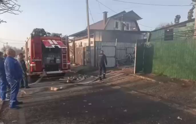 В Лермонтове горел чердак частного дома