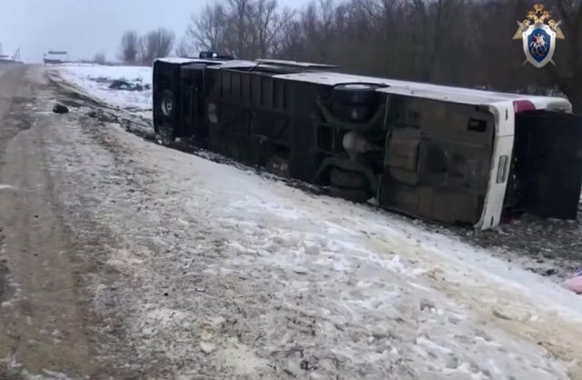После опрокидывания автобуса в Ипатовском округе начали проверку