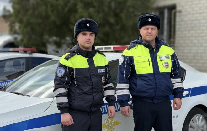 Автоинспекторы на Ставрополье помогли водителю на ночной трассе