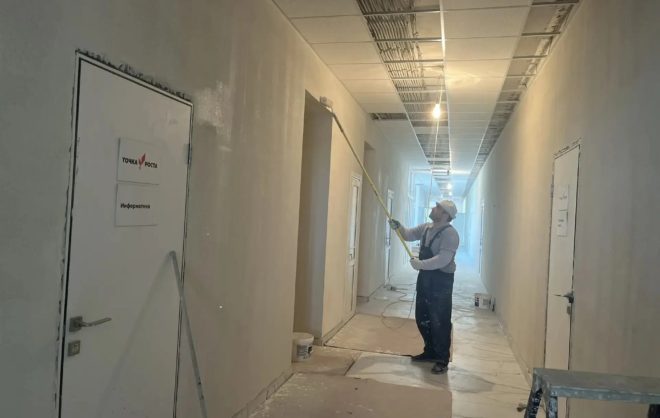 В хуторе Минераловодского округа завершают капремонт школы