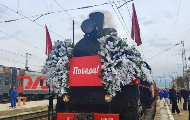 Ретропоезд «Победа» прибыл в Невинномысск