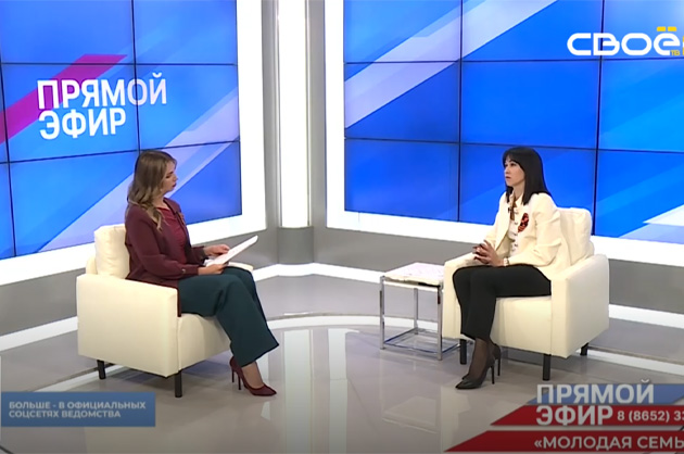 Прямой эфир. Программа «Молодая семья». Наталья Дюкарева
