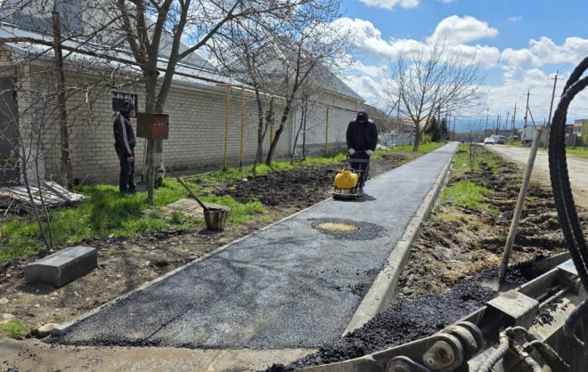 Более 4 км тротуаров обустроили в Предгорном округе с начала года